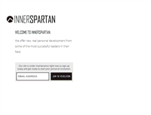 Tablet Screenshot of innerspartan.com